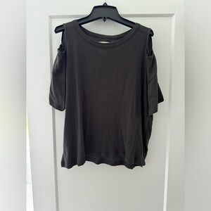 Chaser size small black cold shoulder t-shirt. NWT